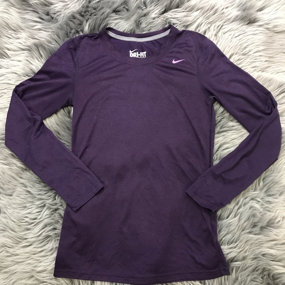 Purple Nike Dri-fit long sleeve shirt sz XS